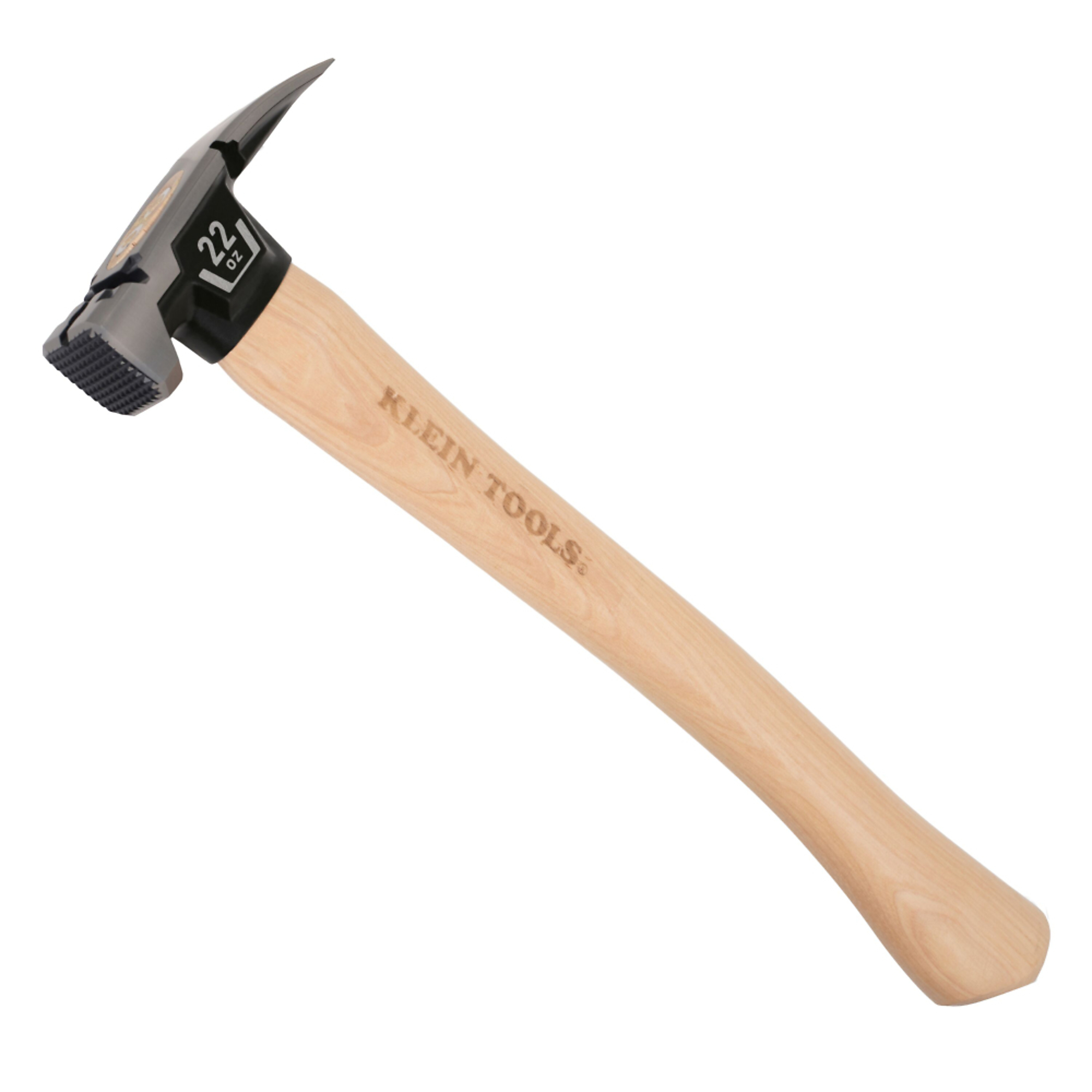 Milled Face Hickory Handle Hammer, 22-Ounce, Klein Tools Model# H80922H
